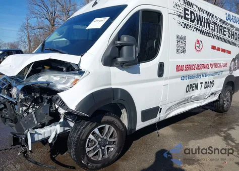 2024 Ram Promaster 2500 Slt+ High Roof 159 Wb from USA, damaged, VIN 3C6LRVDG8RE118686